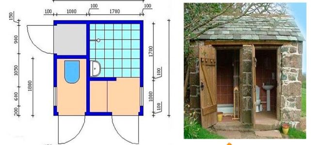 Проекты дачных туалетов с душем и без своими руками 